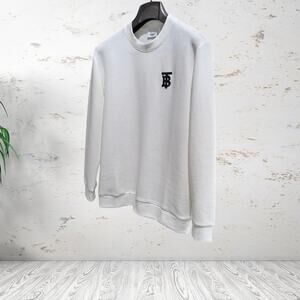 Burberry Embroidered Crew Neck Sweatshirt